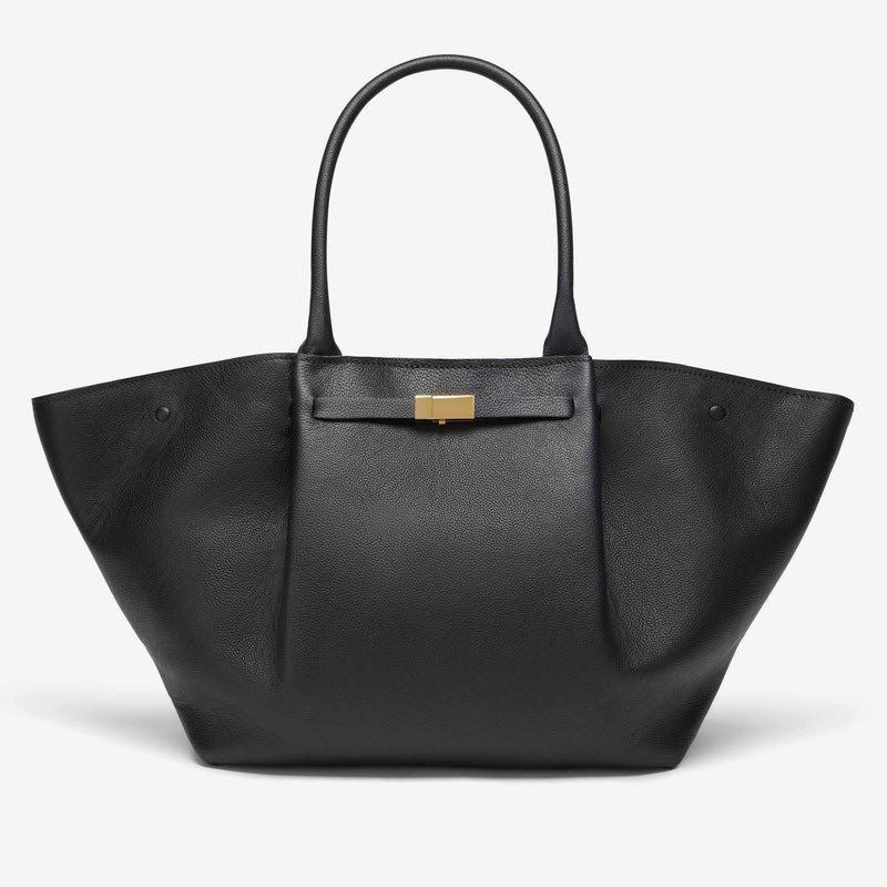 Demellier Torba Tote ze Skóry w Kształcie Skrzydła Damska Duża Pojemność Crossbody na Ramię Miękka Pełnoziarnista Skóra Bydlęca Magnetyczna