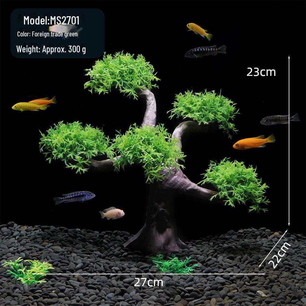 

Набор для декорирования аквариума: Искусственный мох, пластиковая трава и тонущая древесина (Модель MS2701)