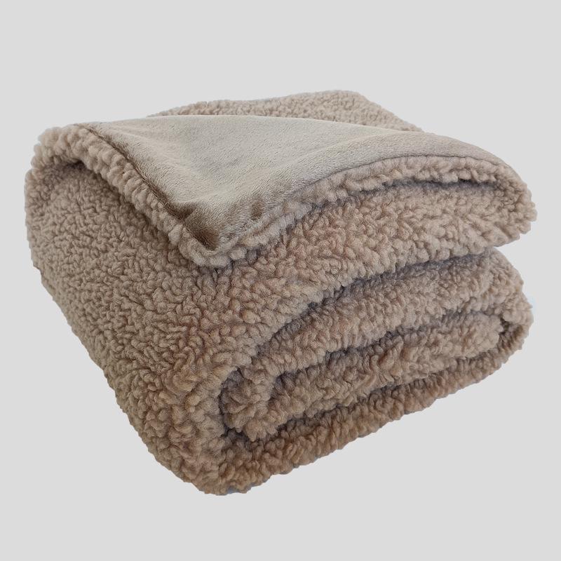 Cozy Faux Rabbit Fur Plush Blanket - Soft, Warm, and Comfortable for Sofa, Bed, or Office
