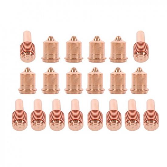 Plasma Cutting Torch Consumables 10Pcs 220671 Nozzle &10Pcs 220669 Electrode Tip