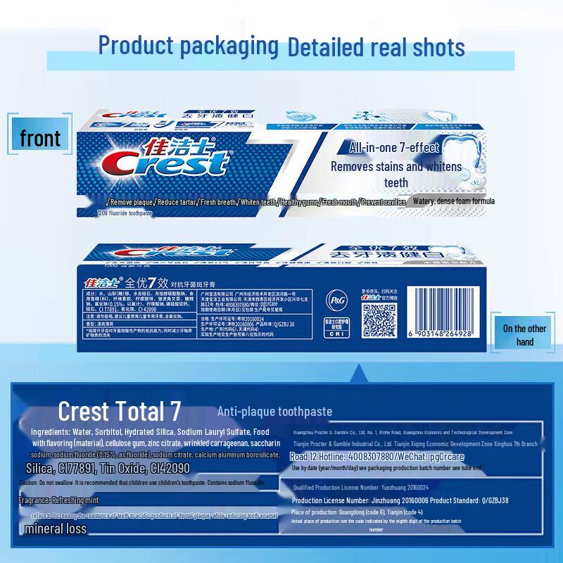 Crest All-in-One 7-Effect Toothpaste