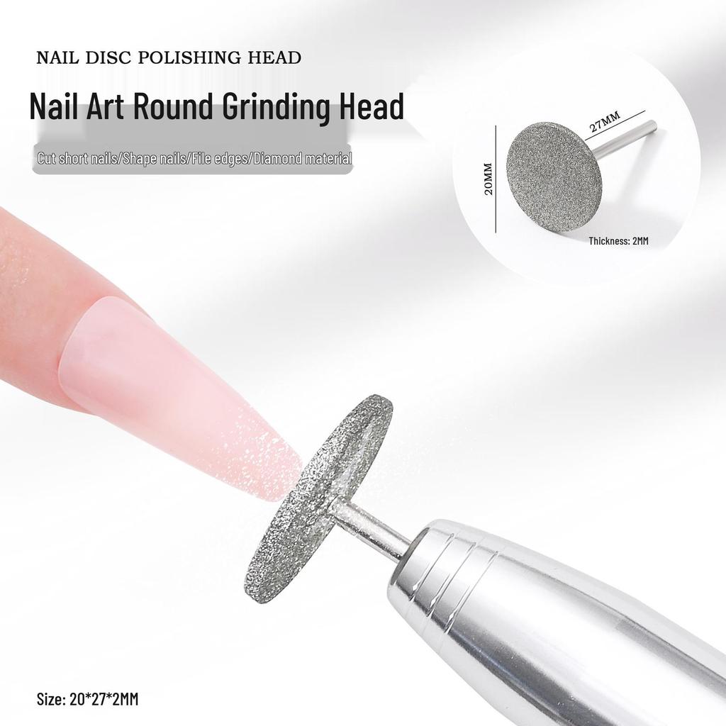 UFO Mini Nail File: Diamond Funnel Bits for Gel & Nail Edge Burr Removal