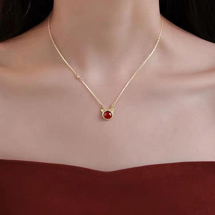2023 Hot Style 925 Sterling Silver Year of the Dragon Necklace - Niche Birth Year Clavicle Chain for Women