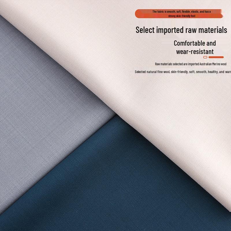 100W Biji Ultra-Fine Wool Suit: Lightweight, High-Count Cashmere Fabric for Spring/Summer Workwear