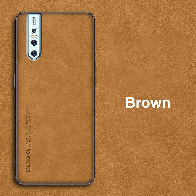 Luxury PU Leather Case For Vivo V15 Pro V9 V17 Neo V7 Plus Cover Matte Protection Silicone Phone Case For Vivo 1907 Y85 Y71 Y79