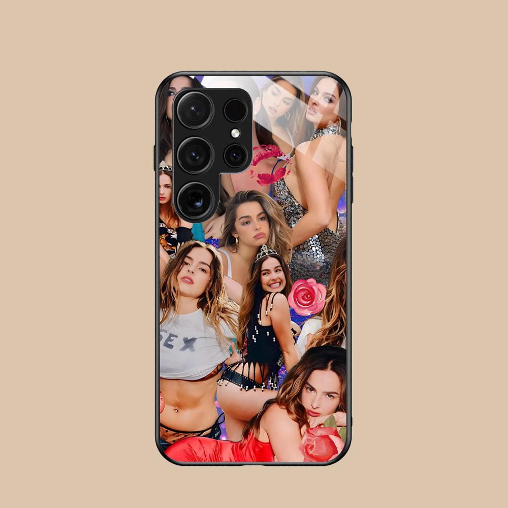 Addison Rae Glass Mobile Phone Case for Samsung Galaxy S26 S25 S24 S23 S22 S21 S20 Note20 Plus FE Ultra Colorful Cover