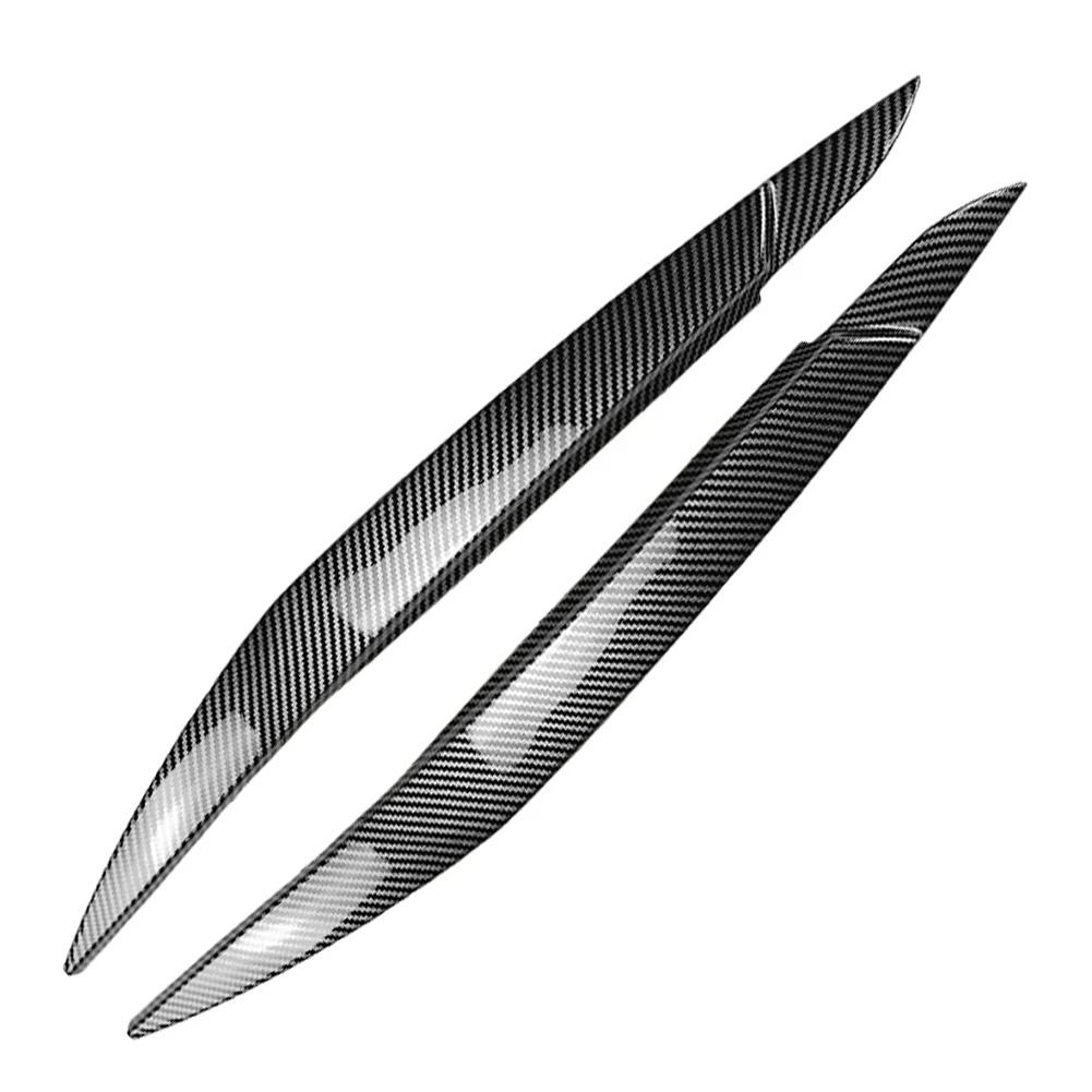 2PC Car Headlight Eyebrows Eyelids Lids Cover Trim ABS Plastic For BMW X6 E71 E72 X6M X5M E70 2008-2014 Not For X5