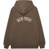 New Era FW24 MLB Vintage Academy Club Series New York Yankees Zipper Loose Long Sleeve Hooded Jacket Unisex Jackets Brown 14385214