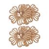 1Pairs DIY Craft Rhinestone Flower Patches 3D Rose Brooch Fabrics  Sewing Supplies