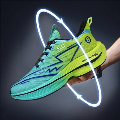 Scarpe Sportive da Uomo Scarpe da Corsa Professionali Ammortizzate con Piastra in Carbonio Traspiranti con Lacci Sneakers Casual Maratona Calzature Atletiche