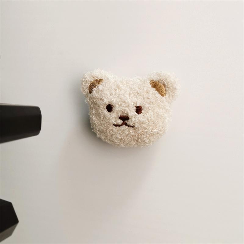 Ins Korean Bear Children's Room Door Rear Handle Silent Anti-collision Sticker Cushion Anti-Bump Wall Protector Door Stopper