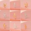 Fashion Nose Ring Charm Crystal Butterfly Pentagram Nose Ring Women Fake Piercing Clip on Nose Ear Rings Body Jewelry