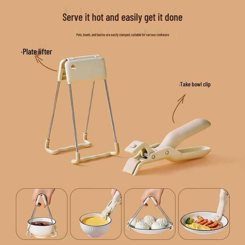 OLOEY Anti-Scald Bowl & Plate Clip Set