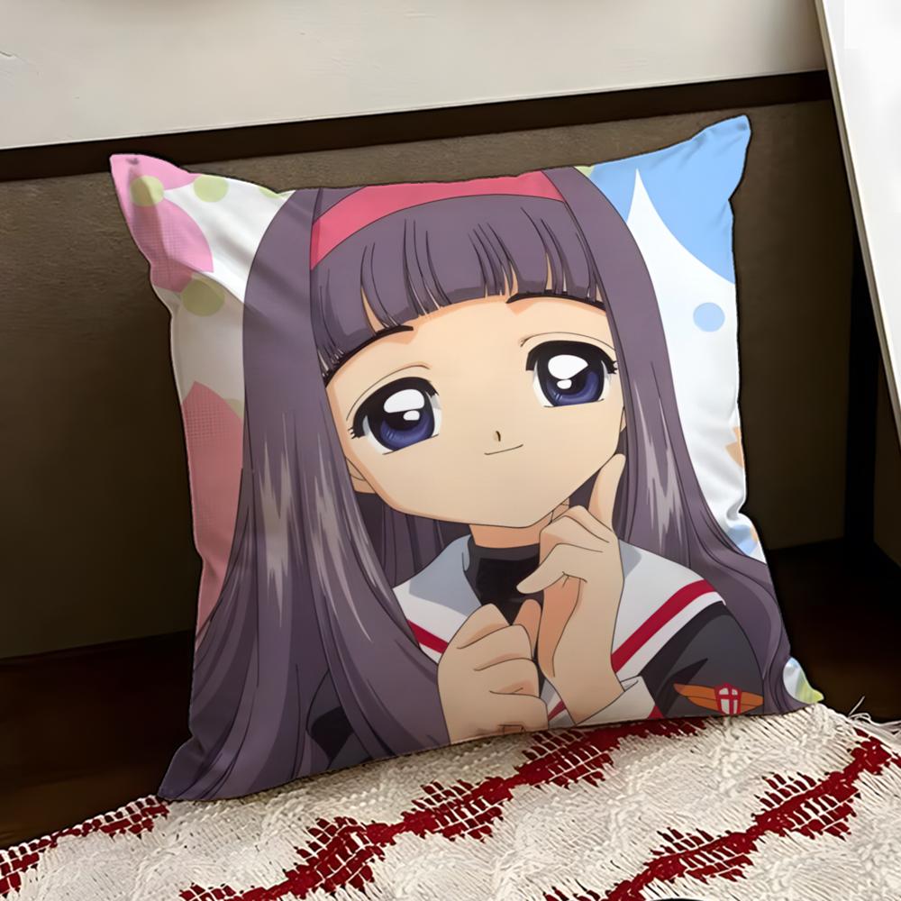 CCardcaptor SakuraS Cushion Cover Reversible Soft Durable Pillow Cover Home Car MultiScene Use for Daily Comfort