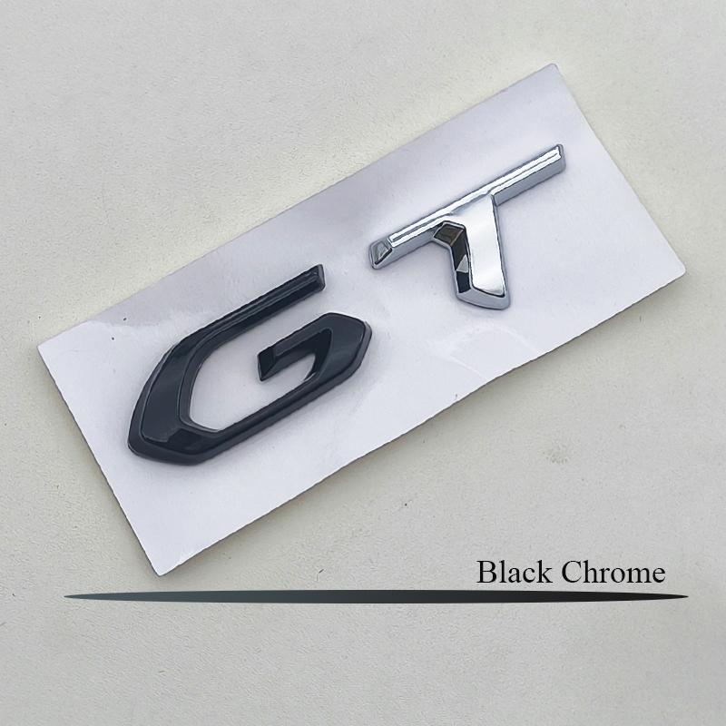 VZQR9 3D ABS Logo GT Emblem Letters Car Trunk Badge For Peugeot 208 2008 201 206 508 5008 207 408 4008 3008 308 GT Sticker Accessories