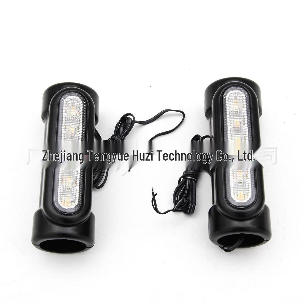 Harley Motorcycle LED Crash Bar Lights - Aluminum Tube Clamp and Pillar Light Accessories