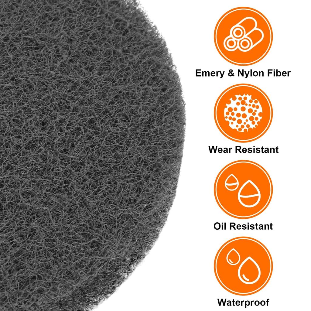 Uxcell 12 Stück Scheuerschwamm Scheuerpads 800 Körnung Bohrmaschinen-Powerbürste Klettverschluss Oberflächenkonditionierungsscheiben Bohrmaschinen-Anschleifscheiben Scheuerschwämme für Zuhause