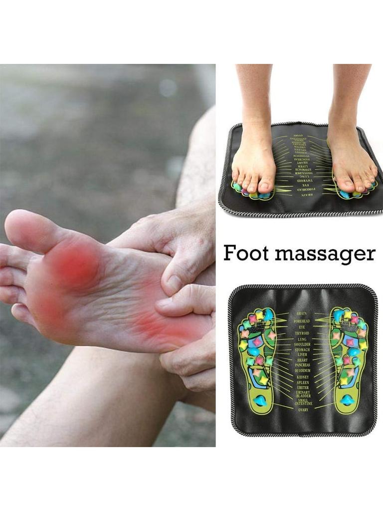 1PC Autumn and Winter Acupressure Plate Foot Massager Imitation Pebble Foot Massage Pad Foot Massage Wonder