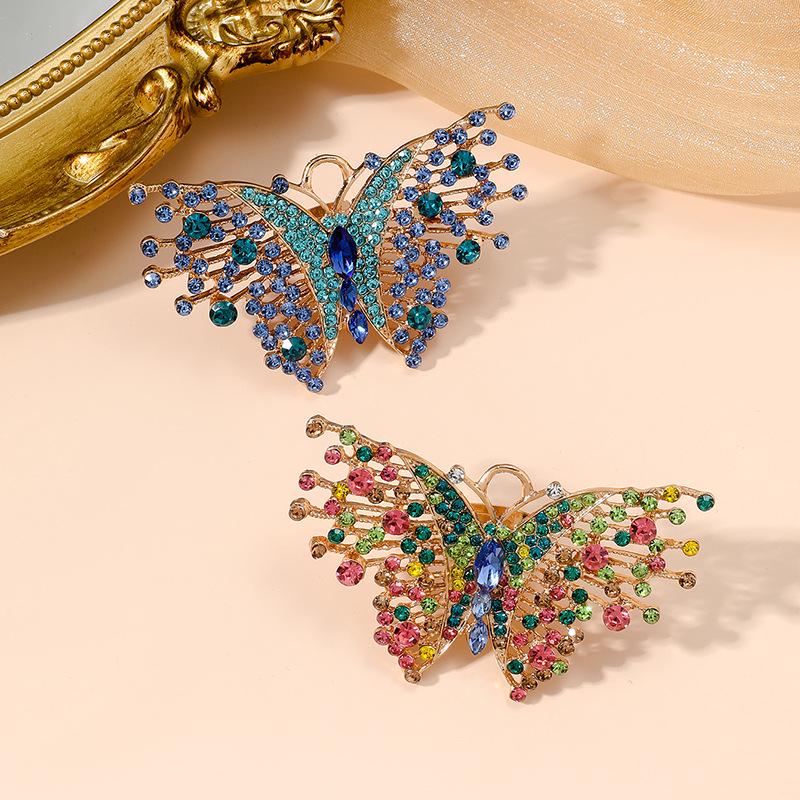 French Vintage Court-Style Rhinestone Butterfly Ring for Women | High-End Design with Trendy Crystal Accents