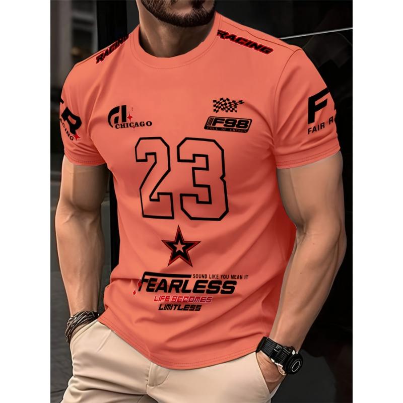 Casual Men'S T-Shirt with New York Lettering, Summer Short-Sleeve Printed T-Shirt, Oversized Top