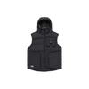 Li Ning Sporttraining Warme Daunenweste mit Kapuze und mehreren Taschen für Herren Weste Schwarz AMRQ039-1