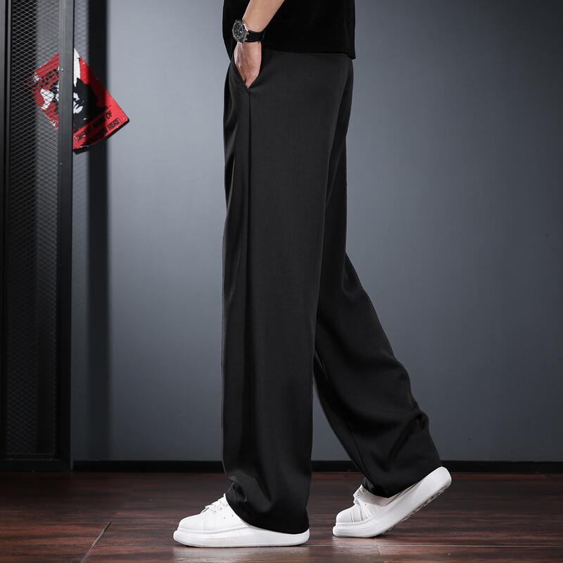 Men's Linen Blend Straight-Leg Casual Pants