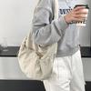 Crossbody Bag Ruched Large Capacity Nylon Bag for Women Versatile Trendy Bag