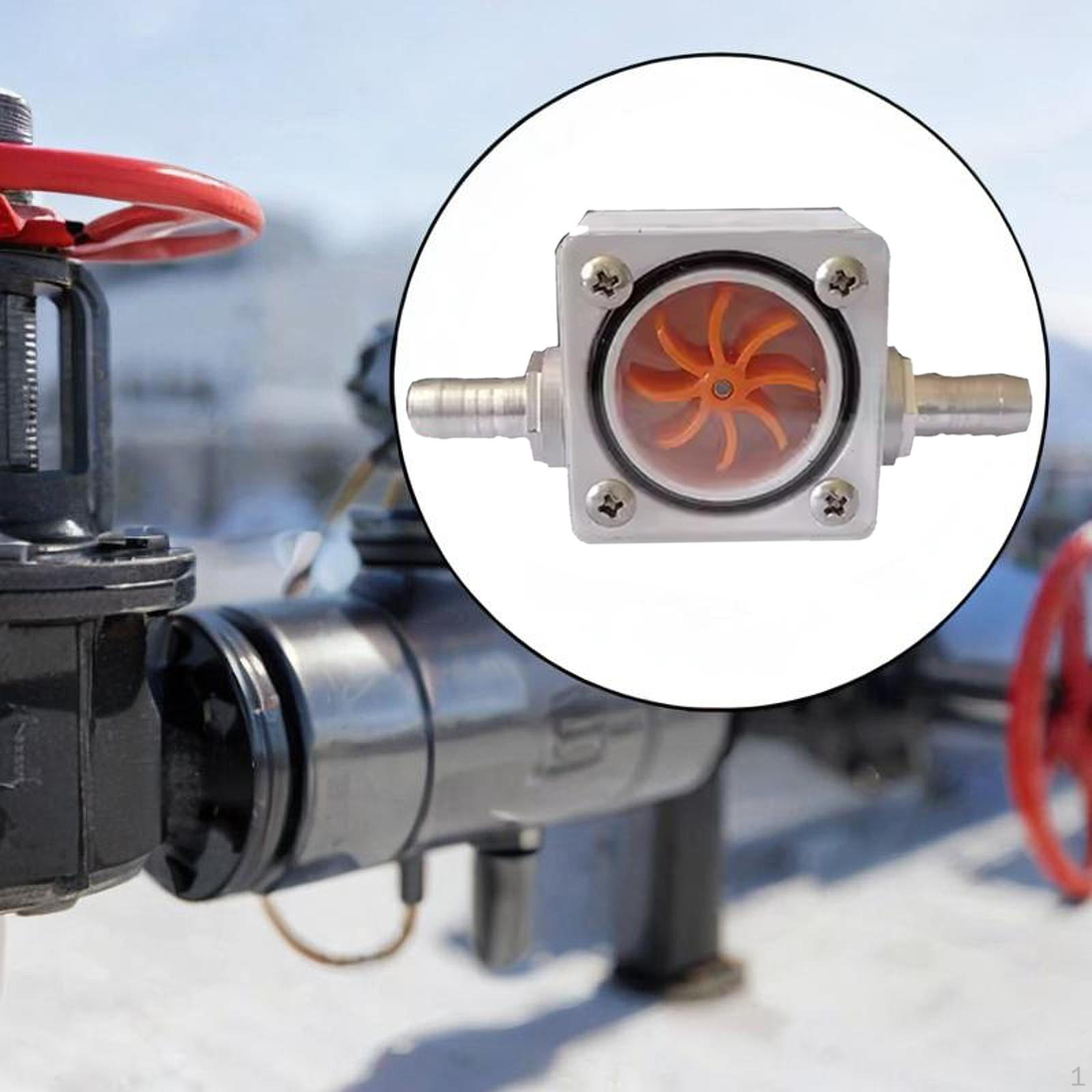 

Індикатор потоку води Вимірювальний інструмент Практичний 8-лопатевий імпелер З єднувач Лічильник Датчик для