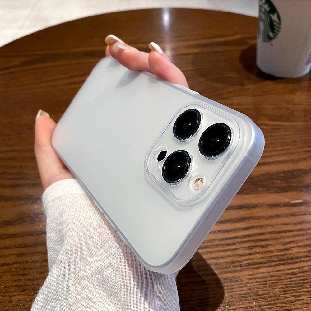 0.3mm Ultra Thin Matte Silicone Soft Case For iPhone 16e 16 15 14 13 12 11 Pro Max Plus Luxury Candy Color Transparent TPU Shell