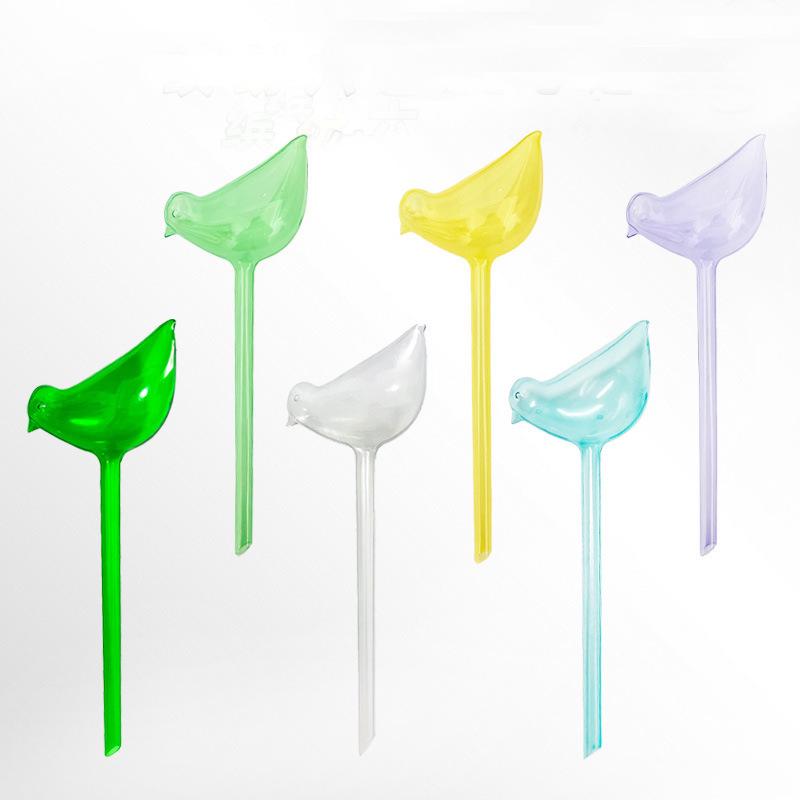 Automatic Bird-Shaped Glass Watering Device for Potted Plants - Ideal for Home & Travel Drip Feeder