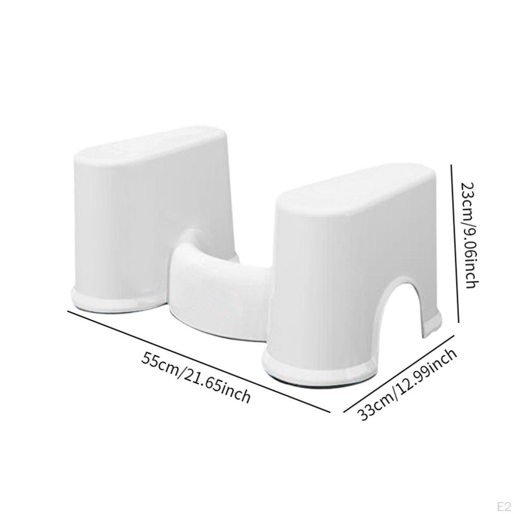 Bathroom Squatting Footstool Potty Stool Lightweight Portable Compact Non Slip Footrest Toilet