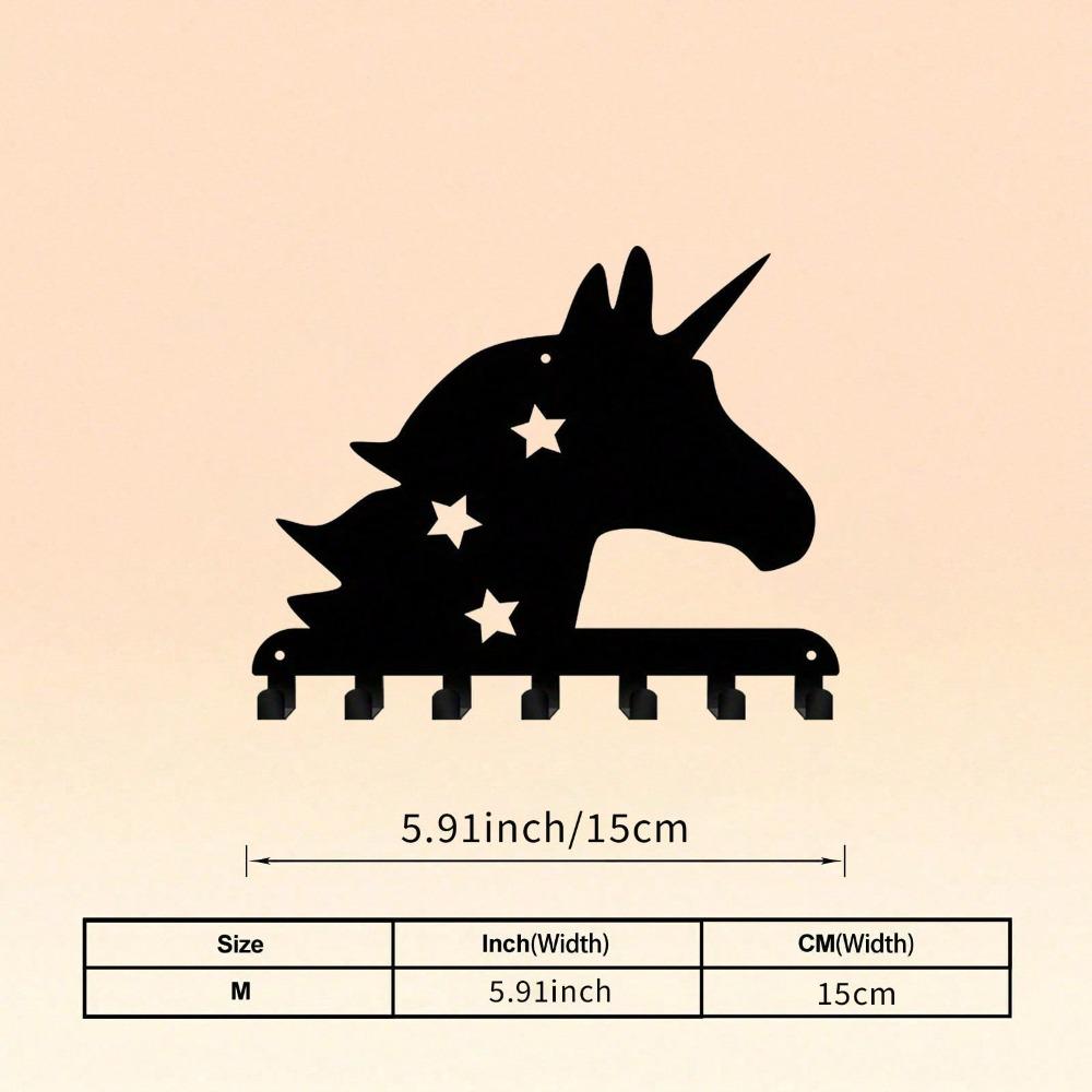 Unicorn Key Hook Heavy Duty Metal Key Holder Wall Mounted Home Decor Gift TY-100921