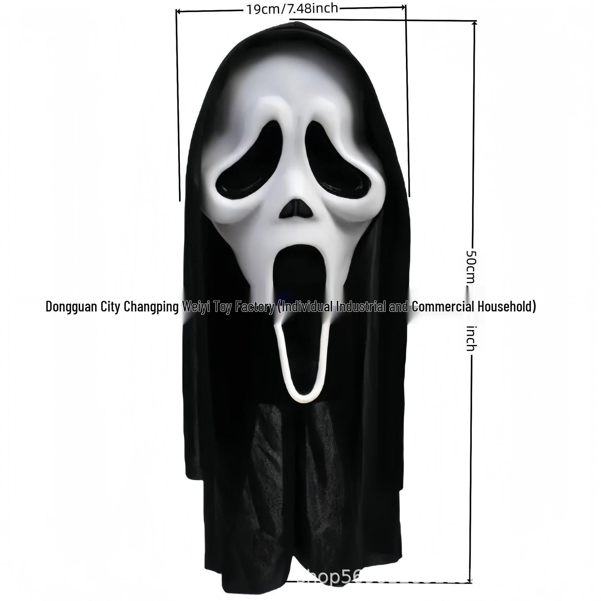 Halloween Nun Ghost Mask - The Conjuring 2 Horror Movie Face Headgear
