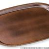 Made in Oval Wood Olive Light S x 20cm x J-kitchens Placemat/Tray, Japan, Convenient, 9-inch Grain, Brown, (27.4cm 2cm)