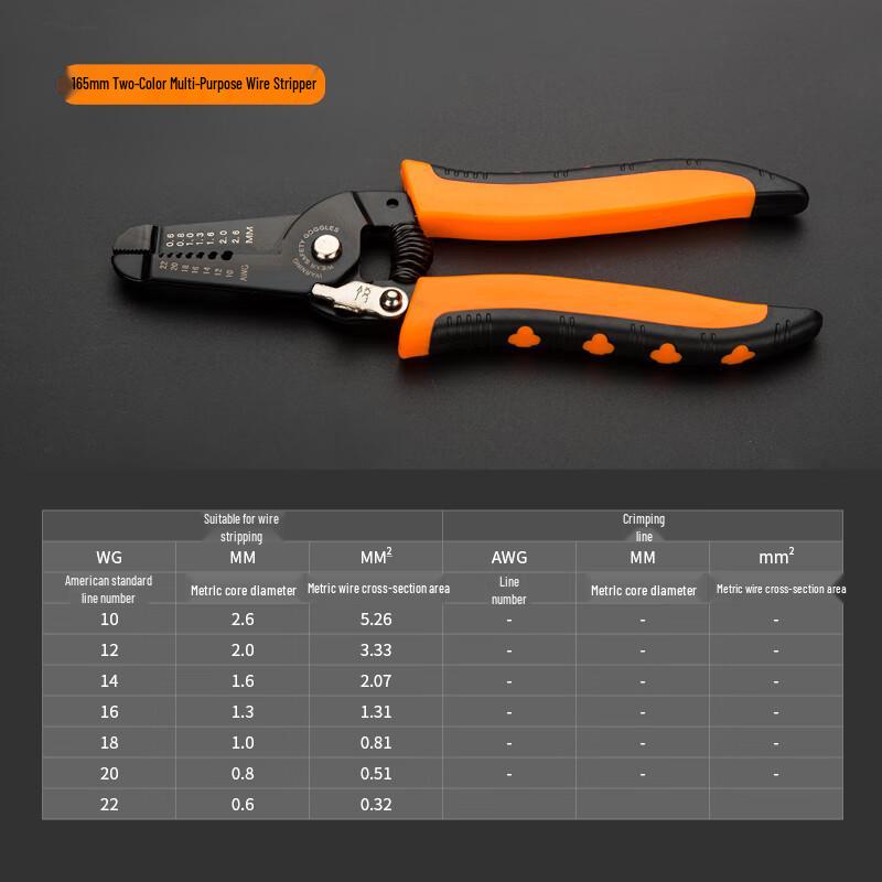 Jinyang Multi-functional Wire Stripper Pliers 165mm