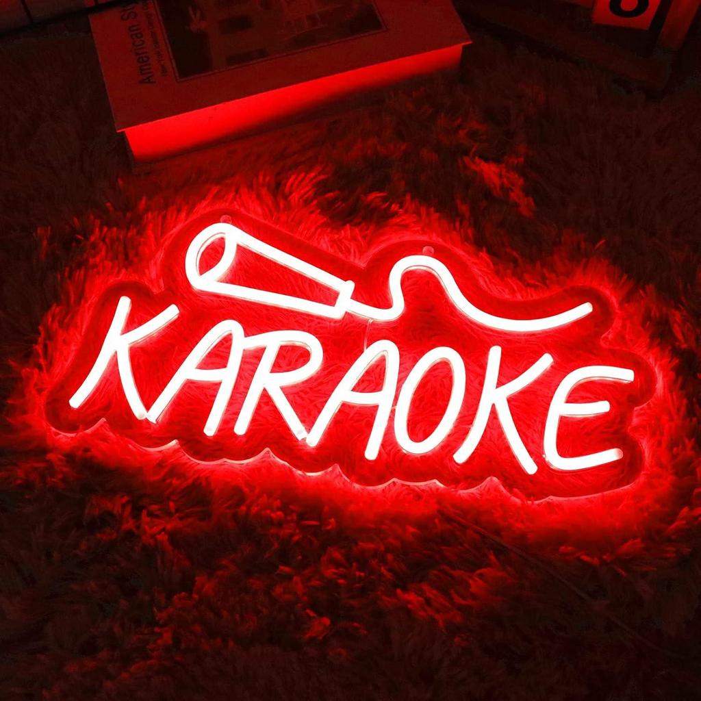 Dimmable Neon Light Sign for Karaoke Night and Party Décor