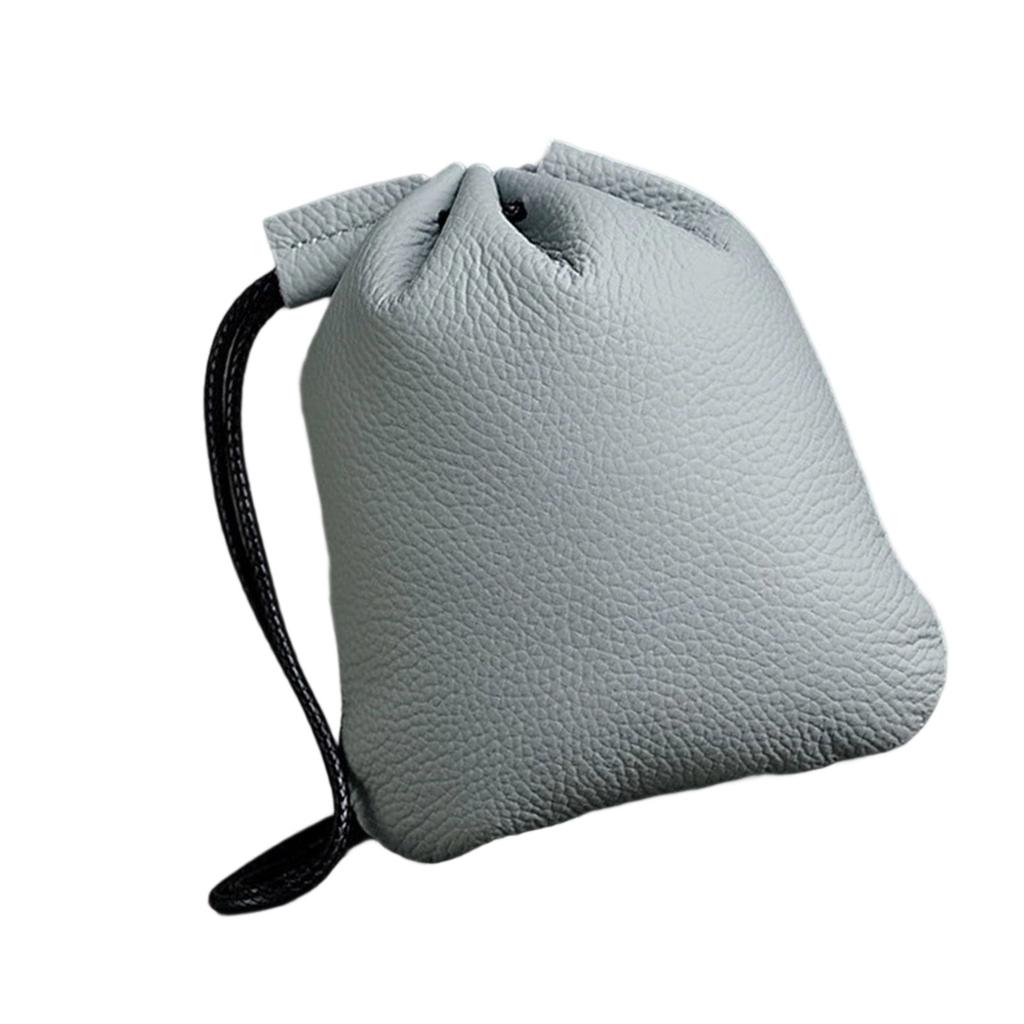 Minimalist Leather Jewelry Gift Bag Reusable Protective Case for Delicate Accessories Customes Color