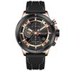 Boruse Men'S Silicone Strap Watch Fashion Waterproof Luminous Silicone Calendar Quartz Watch