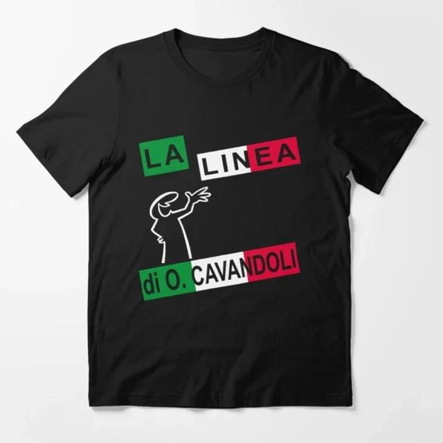 Happy Fashion T Shirts La Linea The Line Osvaldo Cavandoli TV Men Women Style Streetwear Tee Round Neck Casual Tops Camisetas