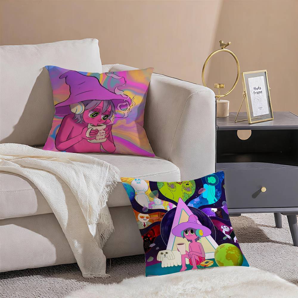 The M-Midnight Gosple Pillow Case Plush Linen Soft Double Sided Printed Design Throw Cushion Decorative Home