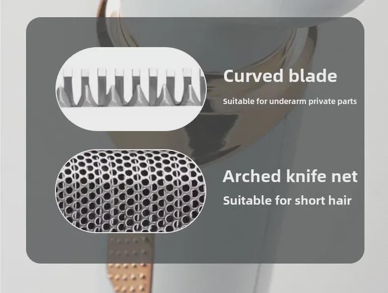 Women's 4-in-1 Full Body Shaver - Customizable Hair Removal for Pubic and Armpit Areas