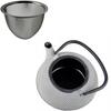 KETTLE 1.5 L CAST IRON TEAPOT STRAINER TEA INFuser SET + 2x CUPS