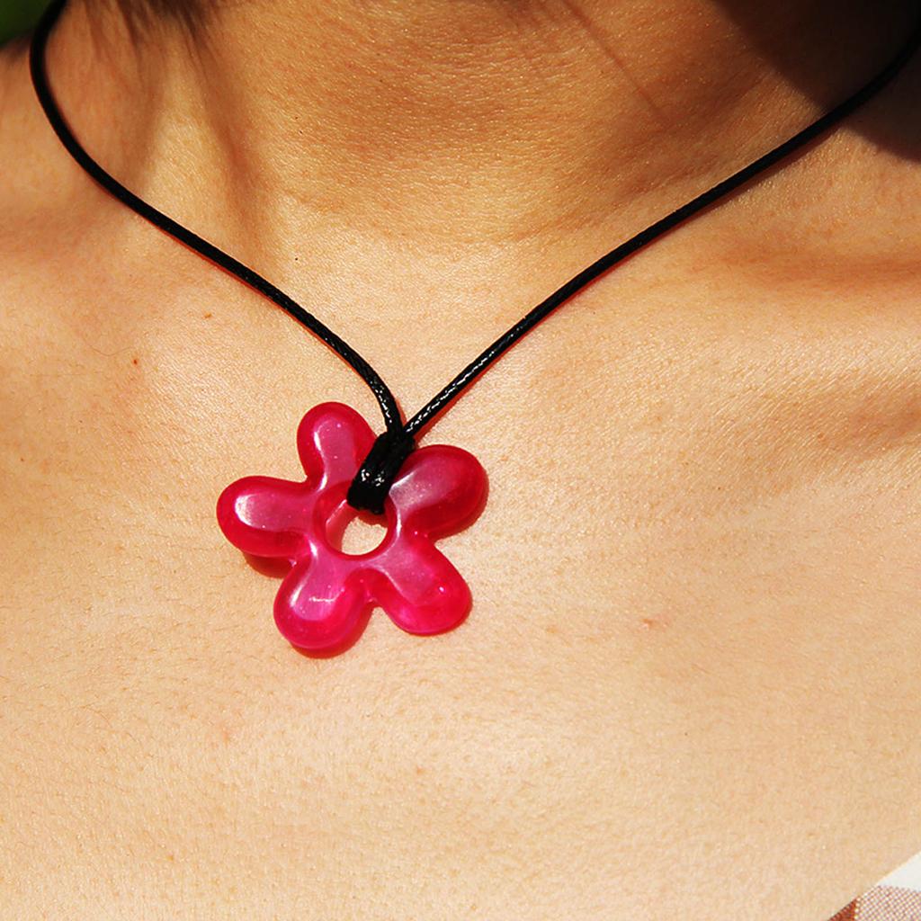 Crystal Flower Charm Silicone Mold for DIY Necklace Jewelry Crafts Making Exquisite Handmade Floral Pendant Resin Mould