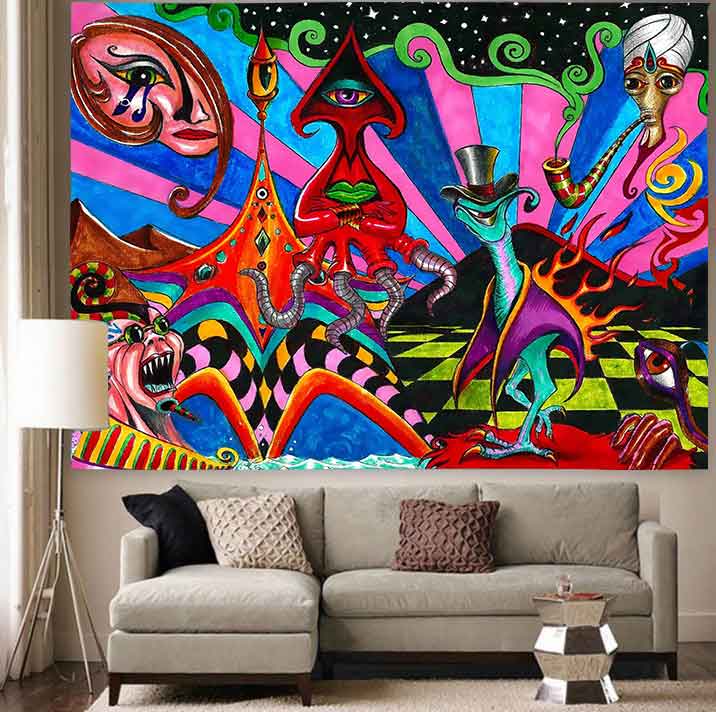 Психоделический гобелен с осьминогом — фото 6