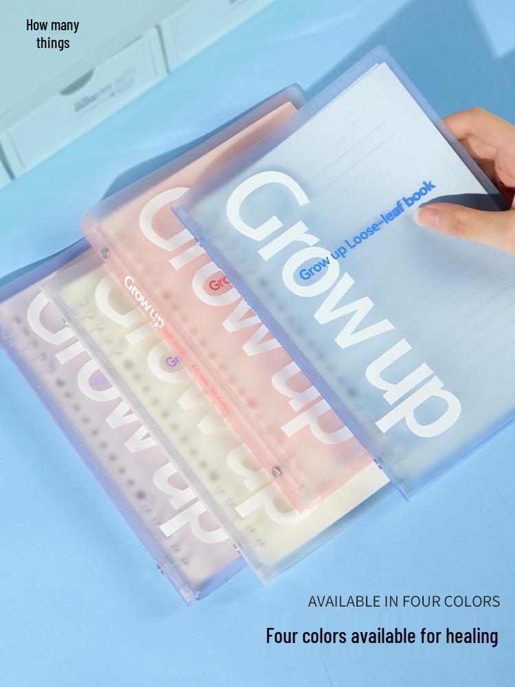 Comfortable Colorful Loose-Leaf Binder: B5/A4/A5, Detachable & Replaceable Pages, Ideal for College Students Studying for Exams
