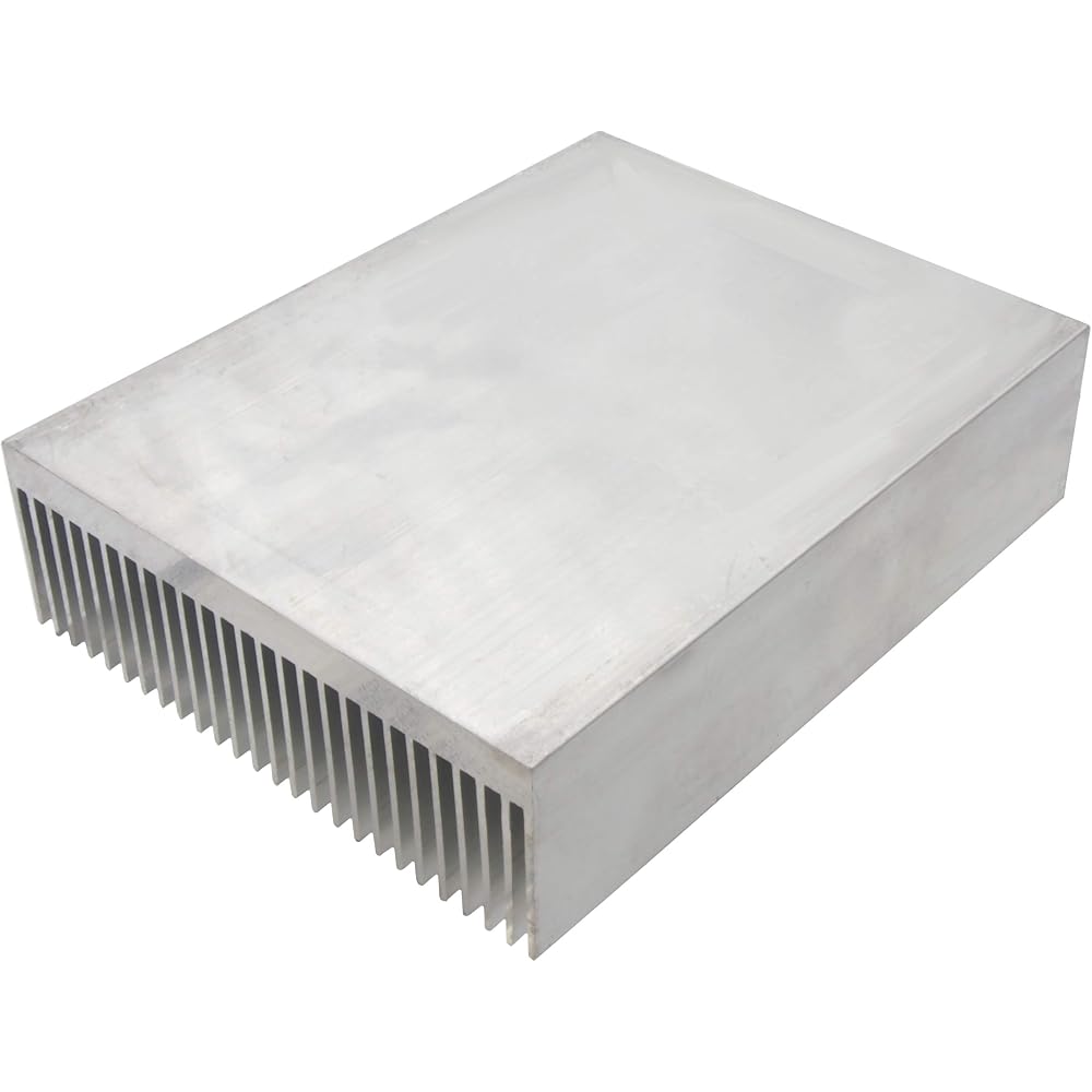 Audio fan heatsink aluminum heatsink 80mm x 100mm x 27mm silver 1 piece