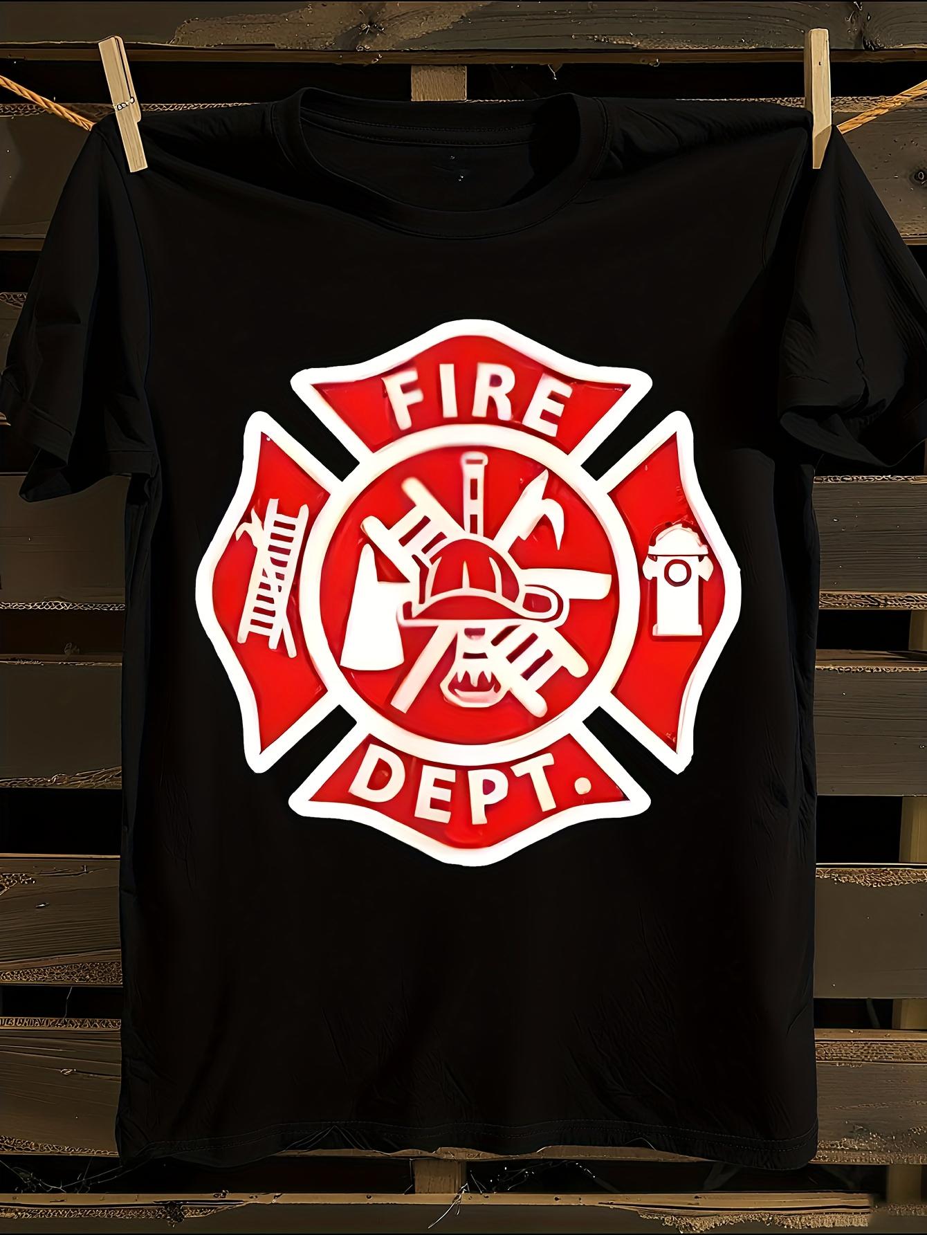 and Firefighter Tribute Fire Dept Logo T-shirt XXXL