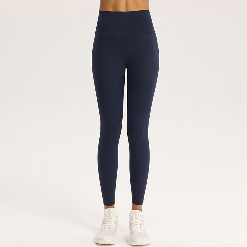 Seamless Solid Casual Slim Fit Yoga Leggings Pants Women High Waist Sports Tight Yoga Pants Women Push Up Running Training Fitness Legging Pants 25579
