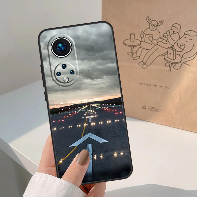 Airplane Flying Into The Sunset For Honor Magic 8 Pro 5 6 7 Lite Case For Honor Win RT 200 400 50 70 90 X8b X9a X9b X9c X9d