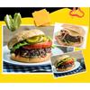 220V Household Breakfast Burger Machine Hamburg Sandwich Maker Bread Muffin Maker Non Maker Stick Plates Electric Burger Maker